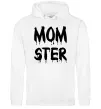 Женская толстовка (худи) Momster Белый фото