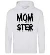 Женская толстовка (худи) Momster Серый меланж фото