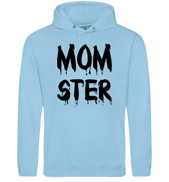 Жіноча толстовка (худі) Momster Блакитний фото