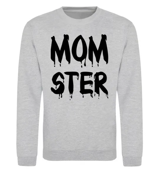Свитшот Momster Серый меланж фото