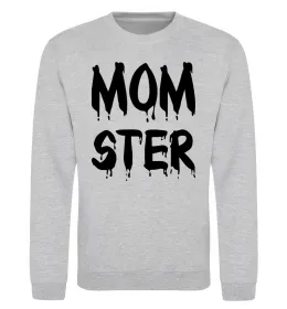 Свитшот Momster Серый меланж фото