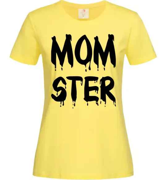 Женская футболка Momster Лимонный фото