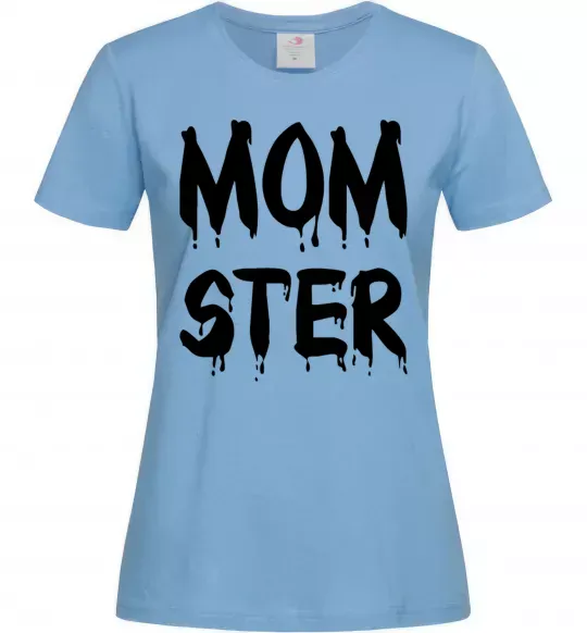 Женская футболка Momster Голубой фото