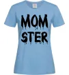 Женская футболка Momster Голубой фото