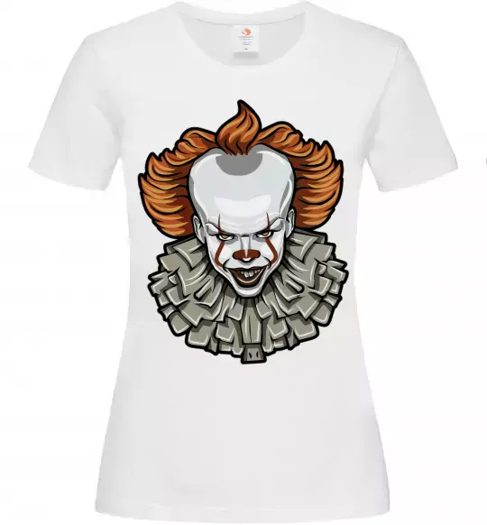 Женская футболка Оно клоун Белый фото