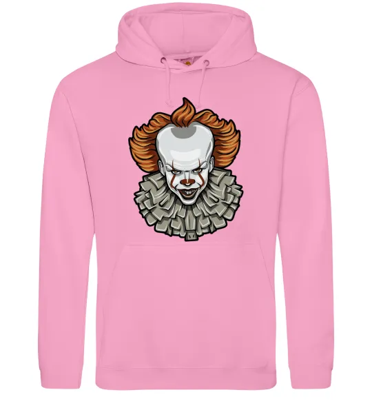 Женская толстовка (худи) Оно клоун Розовый фото