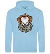 Женская толстовка (худи) Оно клоун Голубой фото