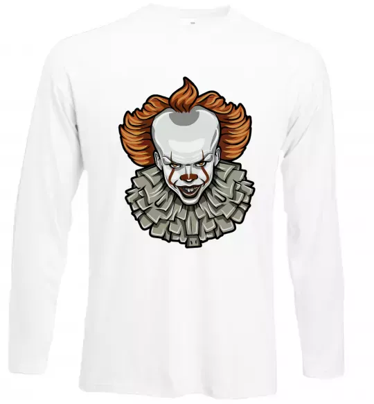 Лонгслив Оно клоун Белый фото