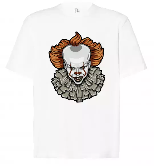 Футболка Оверсайз Оно клоун Белый фото