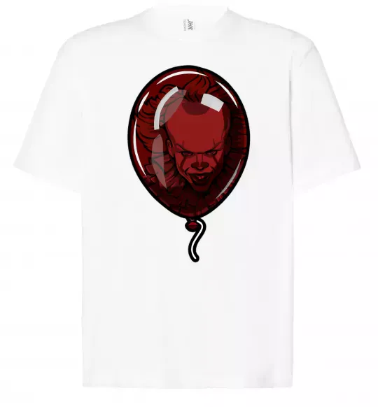 Футболка Оверсайз Оно шарик Белый фото