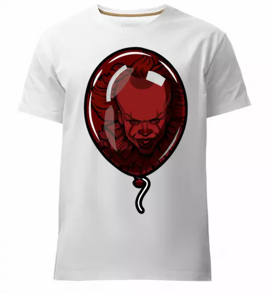 Мужская премиум футболка Оно шарик Белый фото