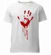 Чоловіча преміум футболка Кровавая ладошка Білий Чоловіча преміум футболка Кровавая ладошка Білий фото