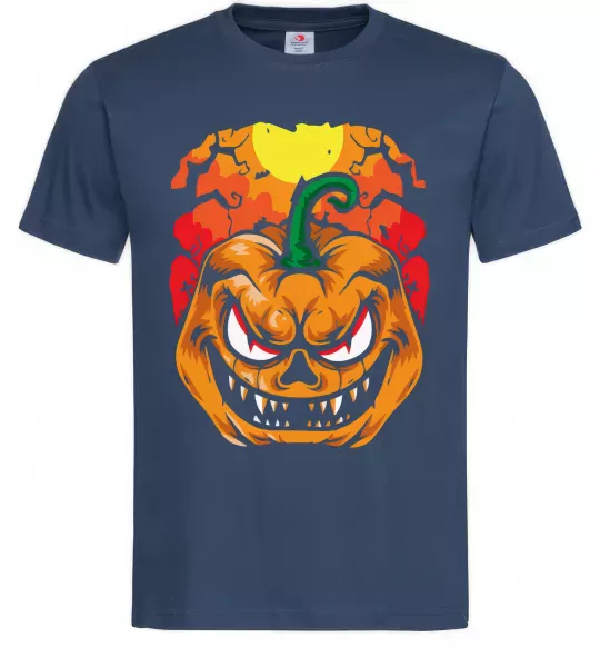 Мужская футболка Лютая тыква Темно-синий фото