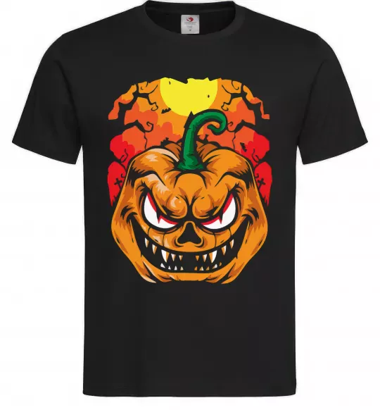 Мужская футболка Лютая тыква Черный фото