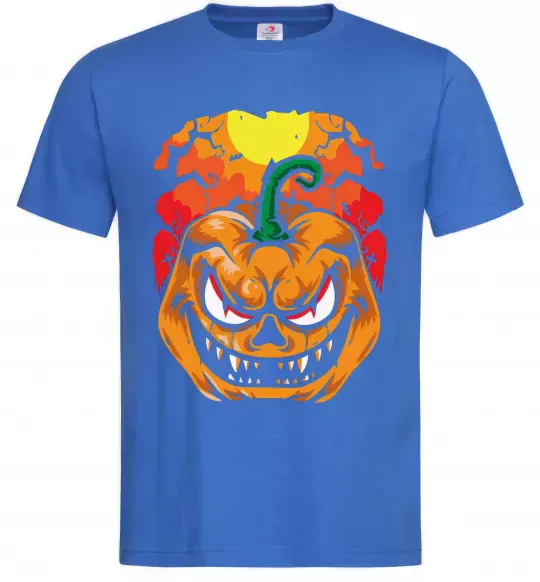 Мужская футболка Лютая тыква Ярко-синий фото