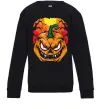 Детский Свитшот Лютая тыква Черный Детский Свитшот Лютая тыква Черный фото