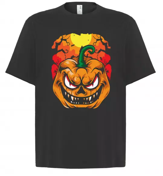 Футболка Оверсайз Лютая тыква Чорний фото