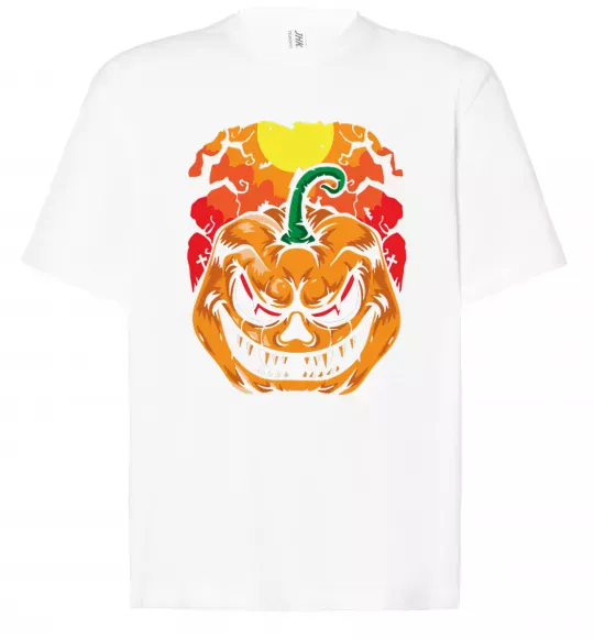 Футболка Оверсайз Лютая тыква Білий фото