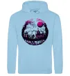 Жіноча толстовка (худі) Пугающий пейзаж Блакитний фото