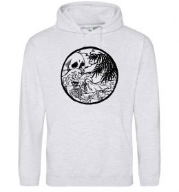 Женская толстовка (худи) Скелет пляжник