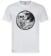 Чоловіча футболка Скелет пляжник Білий фото