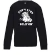 Детский Свитшот Don`t stop believin Черный фото