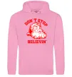 Чоловіча толстовка (худі) Don`t stop believin Рожевий фото