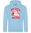 Чоловіча толстовка (худі) Don`t stop believin Блакитний фото