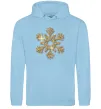 Мужская толстовка (худи) Золота сніжинка Голубой фото