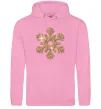Женская толстовка (худи) Золота сніжинка Розовый фото