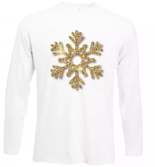 Лонгслив Золота сніжинка Белый фото
