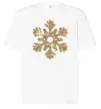 Футболка Оверсайз Золота сніжинка Белый фото