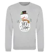 Свитшот Let it snow Серый меланж фото