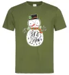 Мужская футболка Let it snow Оливковый Мужская футболка Let it snow Оливковый фото