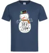 Мужская футболка Let it snow Темно-синий Мужская футболка Let it snow Темно-синий фото