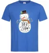 Мужская футболка Let it snow Ярко-синий Мужская футболка Let it snow Ярко-синий фото