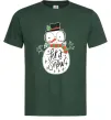Мужская футболка Let it snow Темно-зеленый Мужская футболка Let it snow Темно-зеленый фото