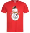 Мужская футболка Let it snow Красный Мужская футболка Let it snow Красный фото