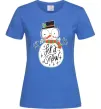 Жіноча футболка Let it snow Яскраво-синій Жіноча футболка Let it snow Яскраво-синій фото