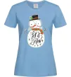 Жіноча футболка Let it snow Блакитний Жіноча футболка Let it snow Блакитний фото