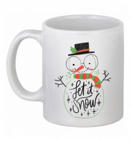 Чашка керамическая Let it snow Чашка керамическая Let it snow