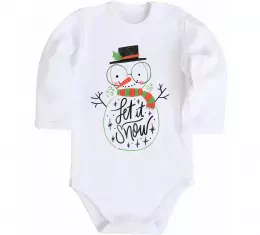 Детский боди Сім'я зліпила сніговика Белый фото Детский боди Сім'я зліпила сніговика Белый фото