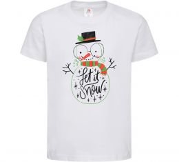 Дитяча футболка Let it snow