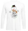 Лонгслив Let it snow Белый фото