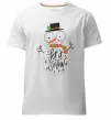 Чоловіча преміум футболка Let it snow Білий фото