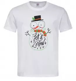 Мужская футболка Олаф та сніговички Белый фото