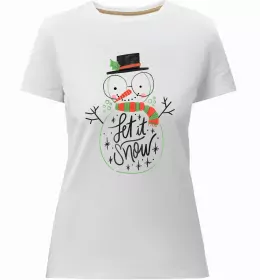 Женская премиум футболка Snow Maiden Белый фото