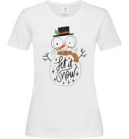 Женская футболка Let it snow Женская футболка Let it snow