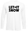 Реглан Let it snow text Белый фото