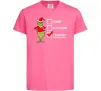 Детская футболка Грінч список Ярко-розовый фото